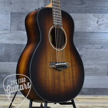 Taylor GS Mini-e Koa Plus Hawaiian Koa Top - Shaded Edgeburst with Aerocase