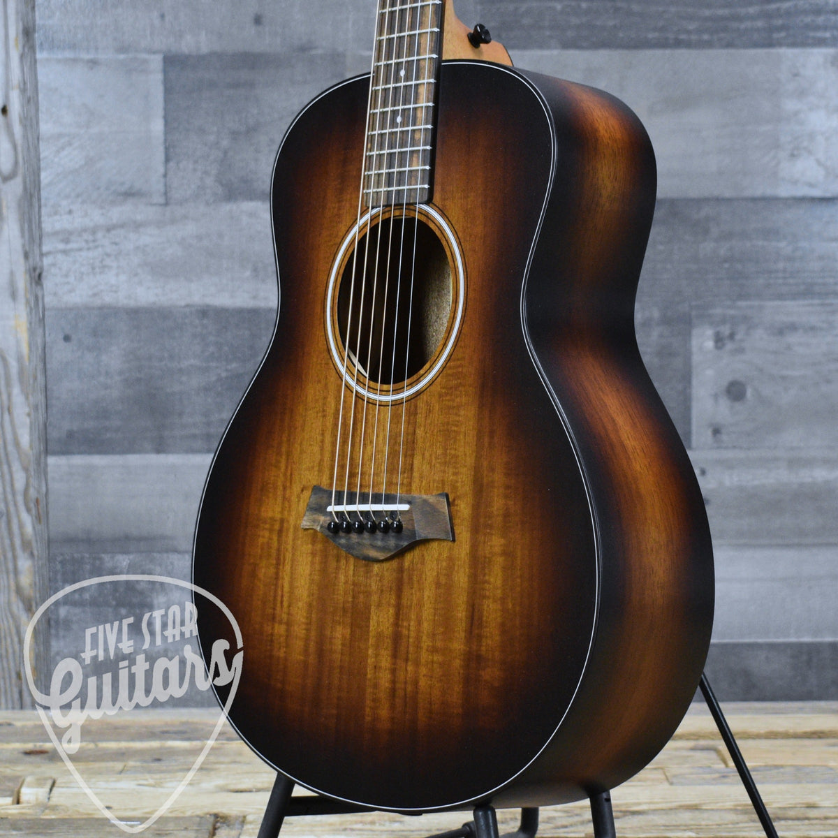 Taylor GS Mini-e Koa Plus Hawaiian Koa Top - Shaded Edgeburst with Aerocase