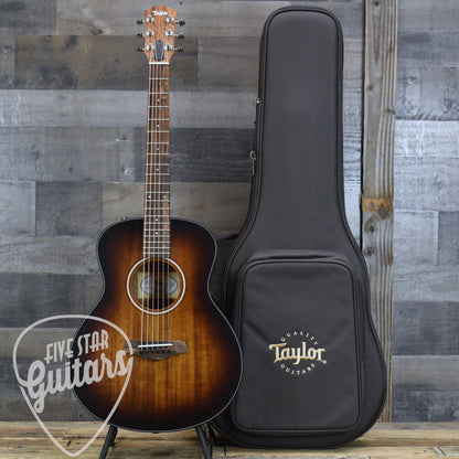 Taylor GS Mini-e Koa Plus Hawaiian Koa Top - Shaded Edgeburst with Aerocase