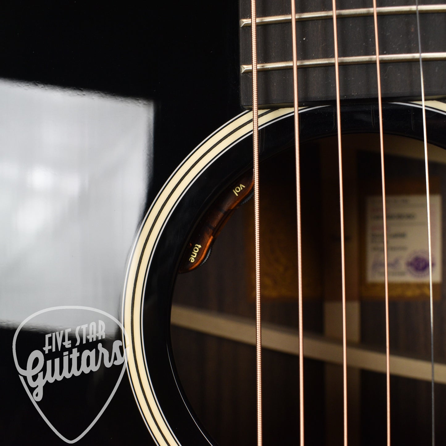 Taylor Gold Label 717e Dreadnought Acoustic Guitar - Blacktop with Hardshell Case