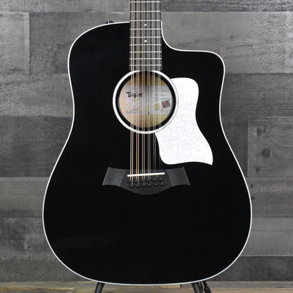 Taylor Somos 250ce Plus BLK "Doce Doble" 12-string - Black with Taylor Aerocase