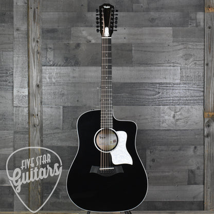 Taylor Somos 250ce Plus BLK "Doce Doble" 12-string - Black with Taylor Aerocase