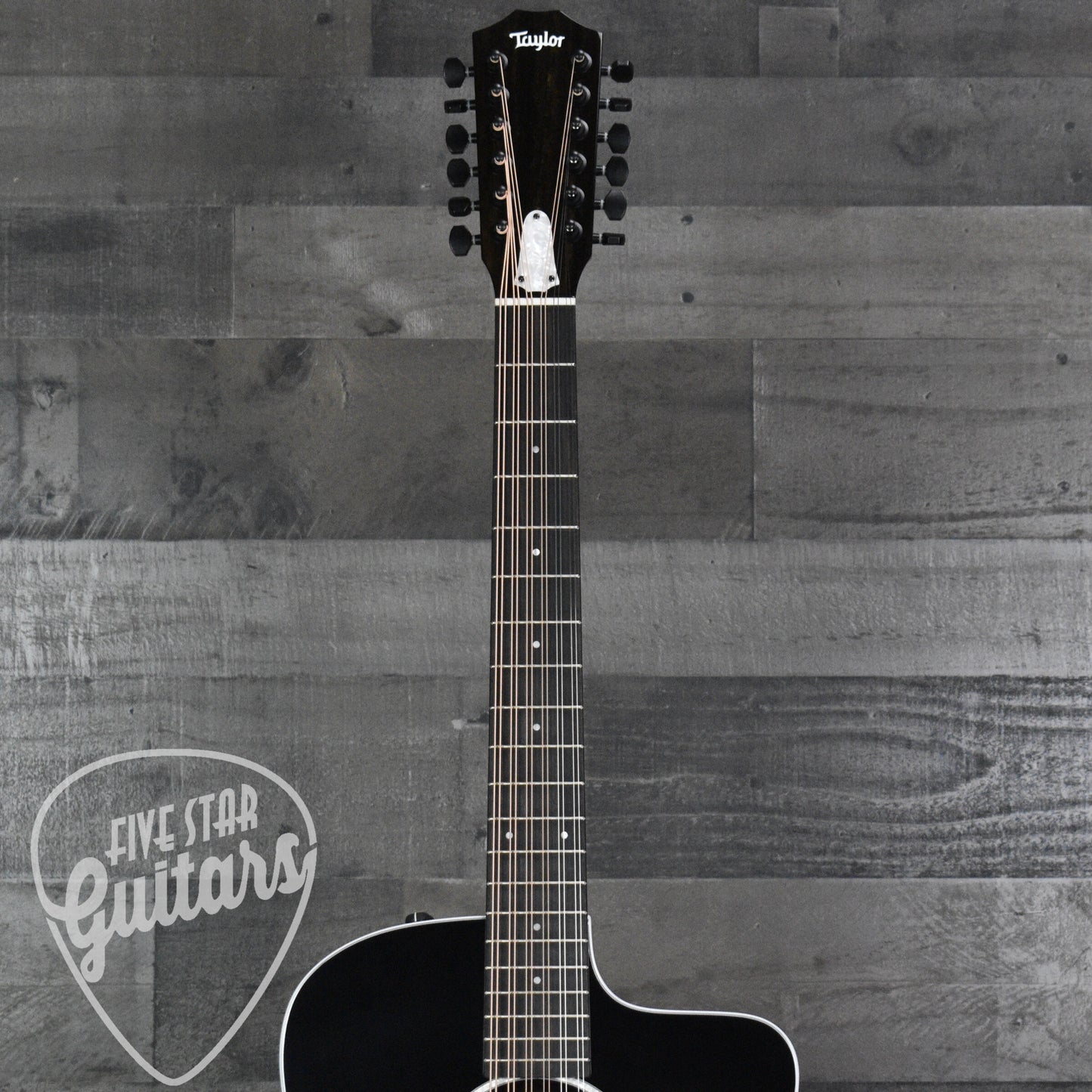 Taylor Somos 250ce Plus BLK "Doce Doble" 12-string - Black with Taylor Aerocase