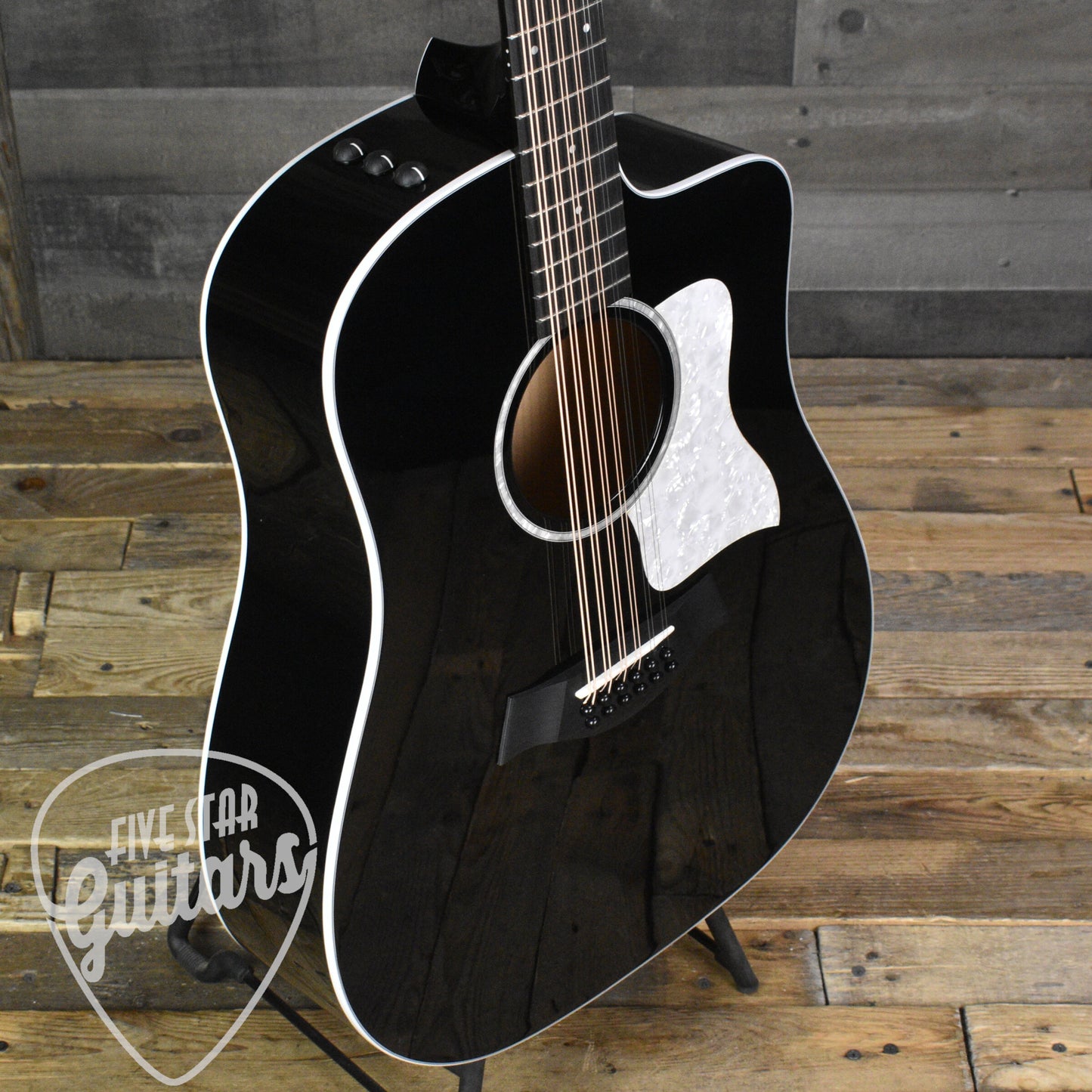Taylor Somos 250ce Plus BLK "Doce Doble" 12-string - Black with Taylor Aerocase