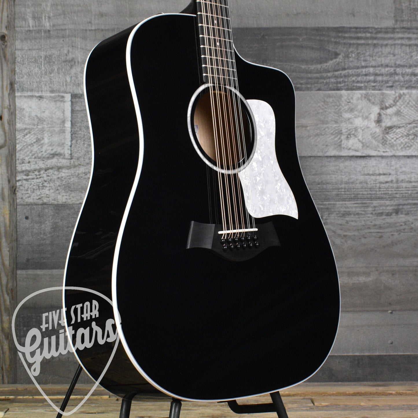Taylor Somos 250ce Plus BLK "Doce Doble" 12-string - Black with Taylor Aerocase