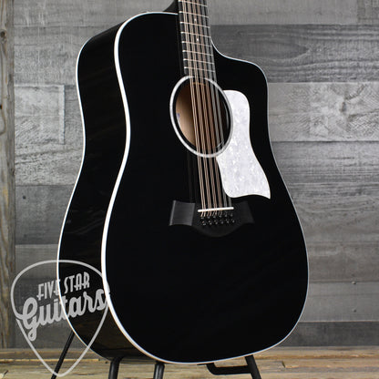 Taylor Somos 250ce Plus BLK "Doce Doble" 12-string - Black with Taylor Aerocase