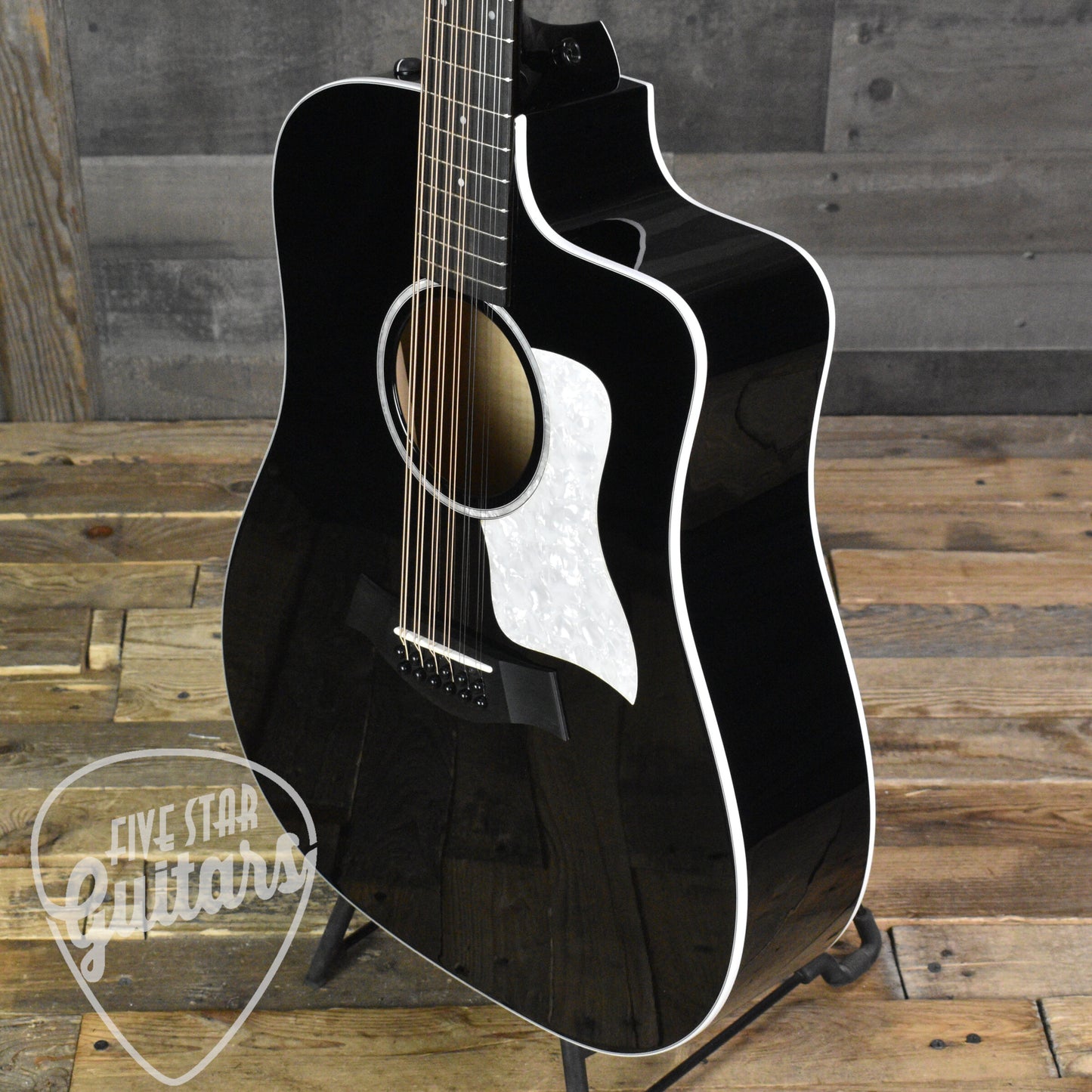 Taylor Somos 250ce Plus BLK "Doce Doble" 12-string - Black with Taylor Aerocase