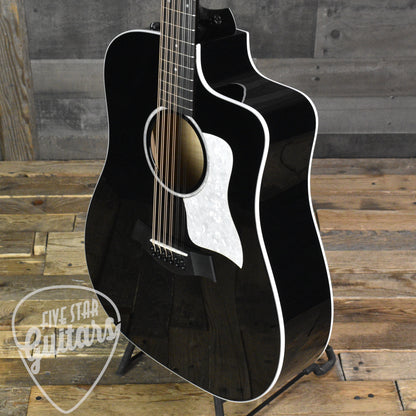 Taylor Somos 250ce Plus BLK "Doce Doble" 12-string - Black with Taylor Aerocase