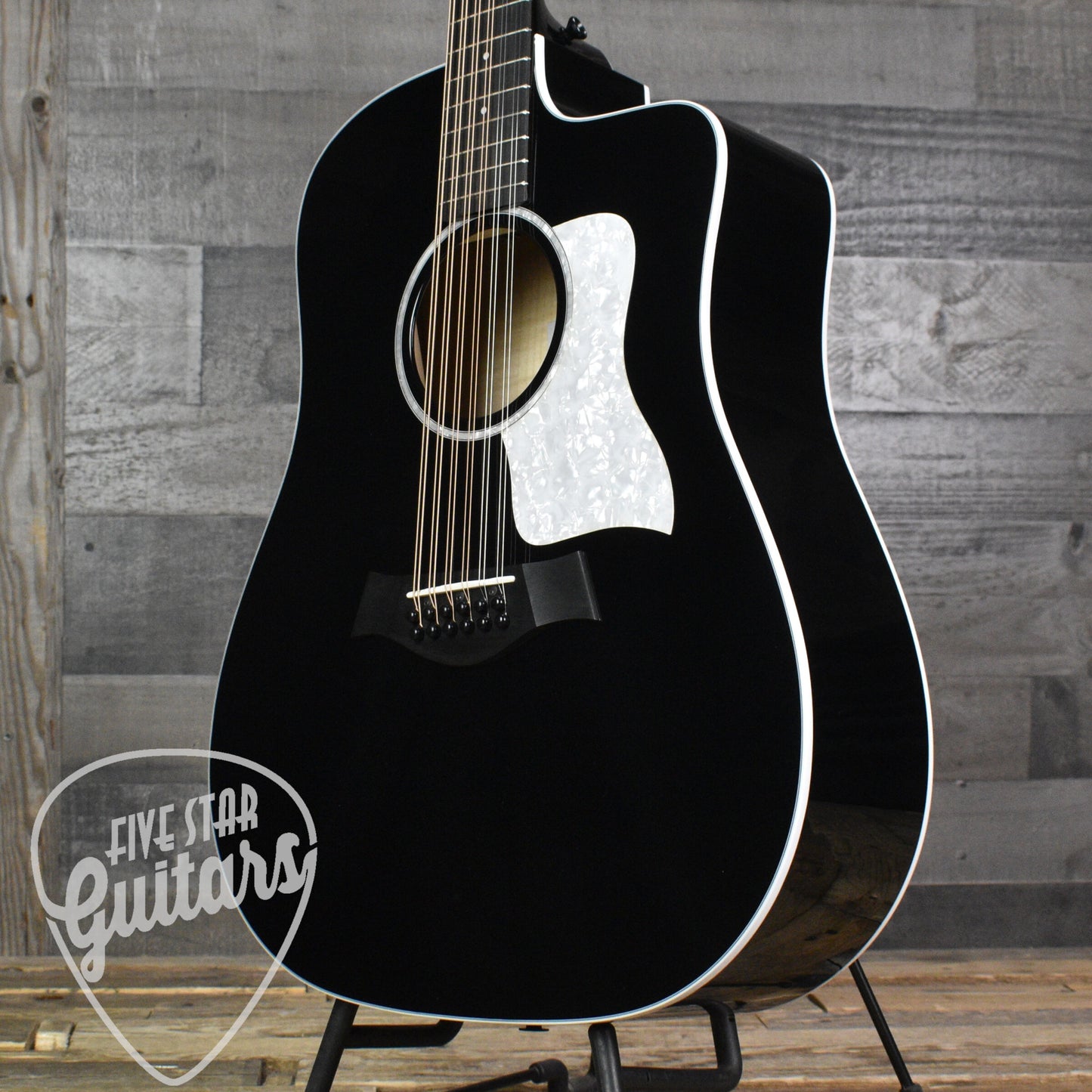 Taylor Somos 250ce Plus BLK "Doce Doble" 12-string - Black with Taylor Aerocase
