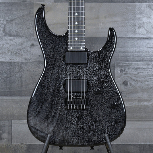 Tom Anderson Angel Player - Black with White Dog Hair with Hardshell Case