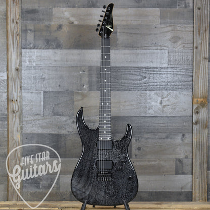 Tom Anderson Angel Player - Black with White Dog Hair with Hardshell Case