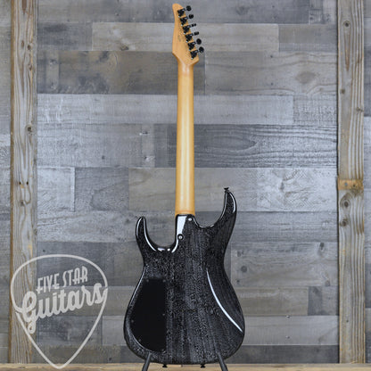 Tom Anderson Angel Player - Black with White Dog Hair with Hardshell Case