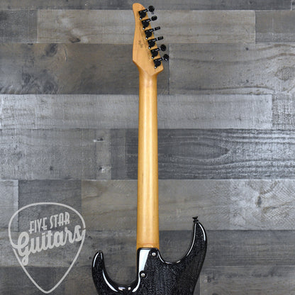 Tom Anderson Angel Player - Black with White Dog Hair with Hardshell Case