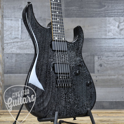 Tom Anderson Angel Player - Black with White Dog Hair with Hardshell Case