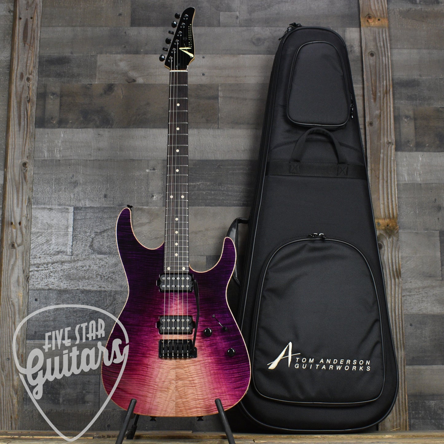 Tom Anderson Angel  - Purple WakeSurf/Purple Doghair Back with Gigbag