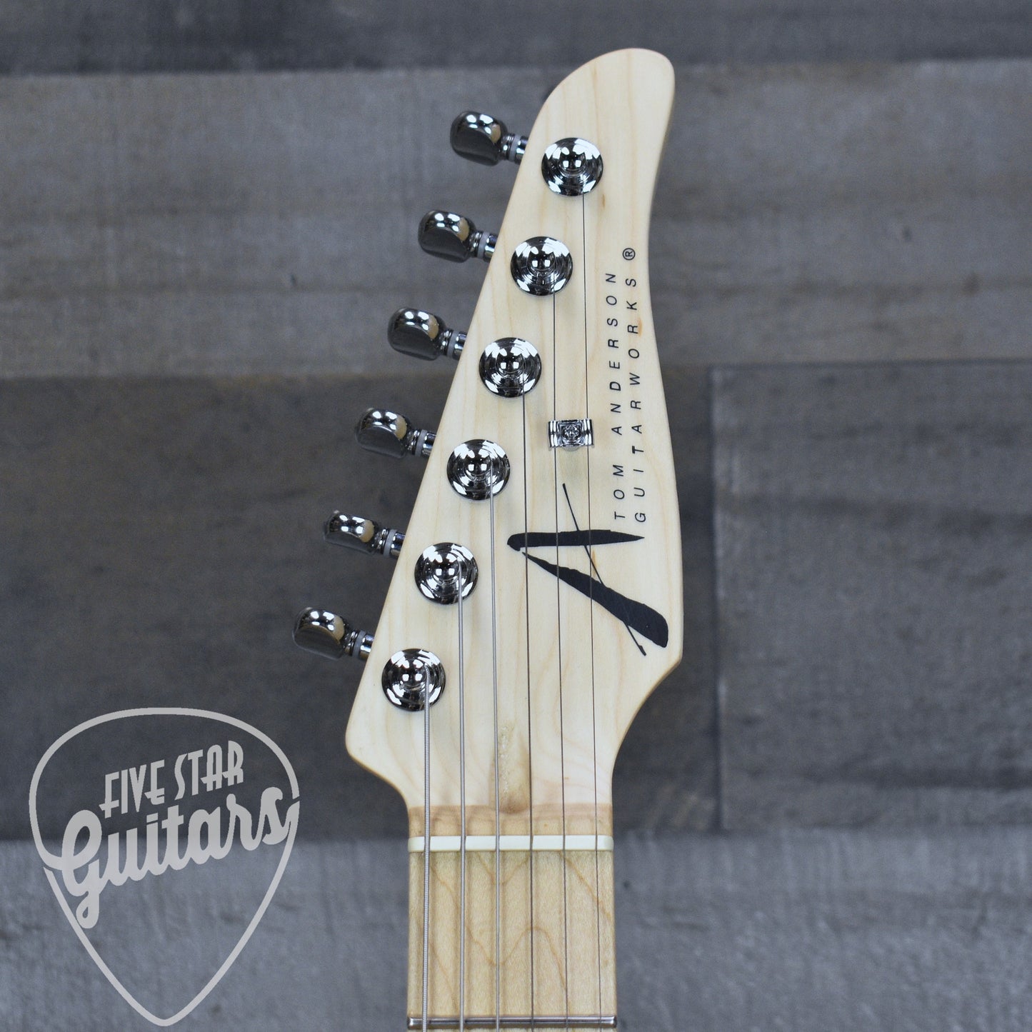Tom Anderson Classic - Bora to Transparent Blue Burst with Gigbag