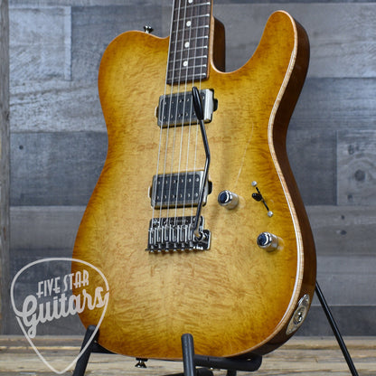 Tom Anderson Cobra - Honey Shaded Edge Burst with Hardshell Case