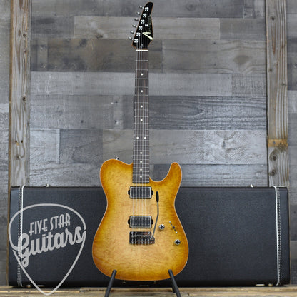 Tom Anderson Cobra - Honey Shaded Edge Burst with Hardshell Case