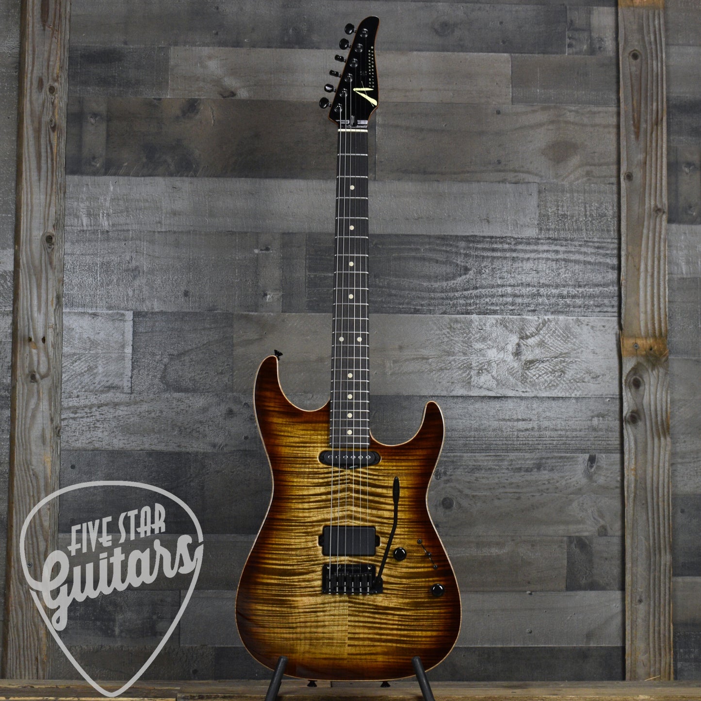 Tom Anderson Cobra S - Natural Mocha Burst with Binding with Gig Bag