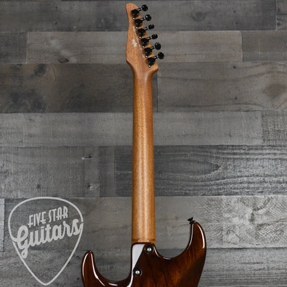 Tom Anderson Cobra S - Natural Mocha Burst with Binding with Gig Bag