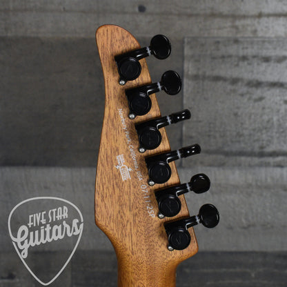 Tom Anderson Cobra S - Natural Mocha Burst with Binding with Gig Bag