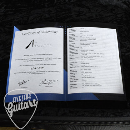 Tom Anderson Cobra S - Natural Mocha Burst with Binding with Gig Bag