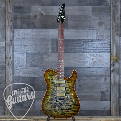 Tom Anderson Cobra - Natural Black to Honey Burst with Gigbag