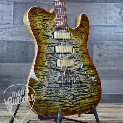 Tom Anderson Cobra - Natural Black to Honey Burst with Gigbag