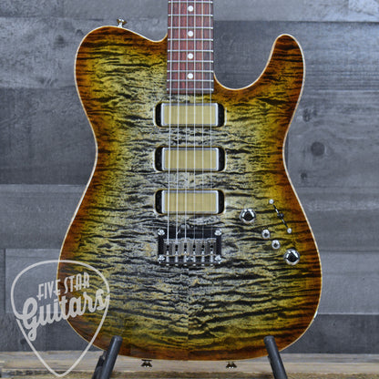 Tom Anderson Cobra - Natural Black to Honey Burst with Gigbag