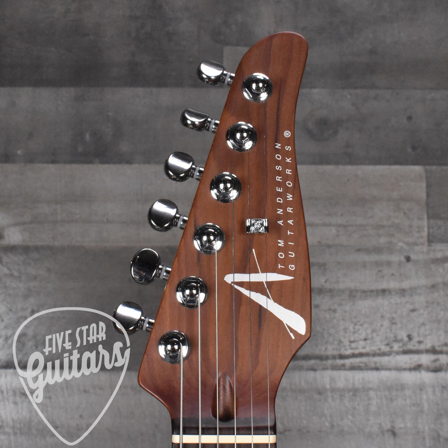 Tom Anderson Drop Top Bound - Ultraviolet Blue Burst/White Back with Hard Shell Case