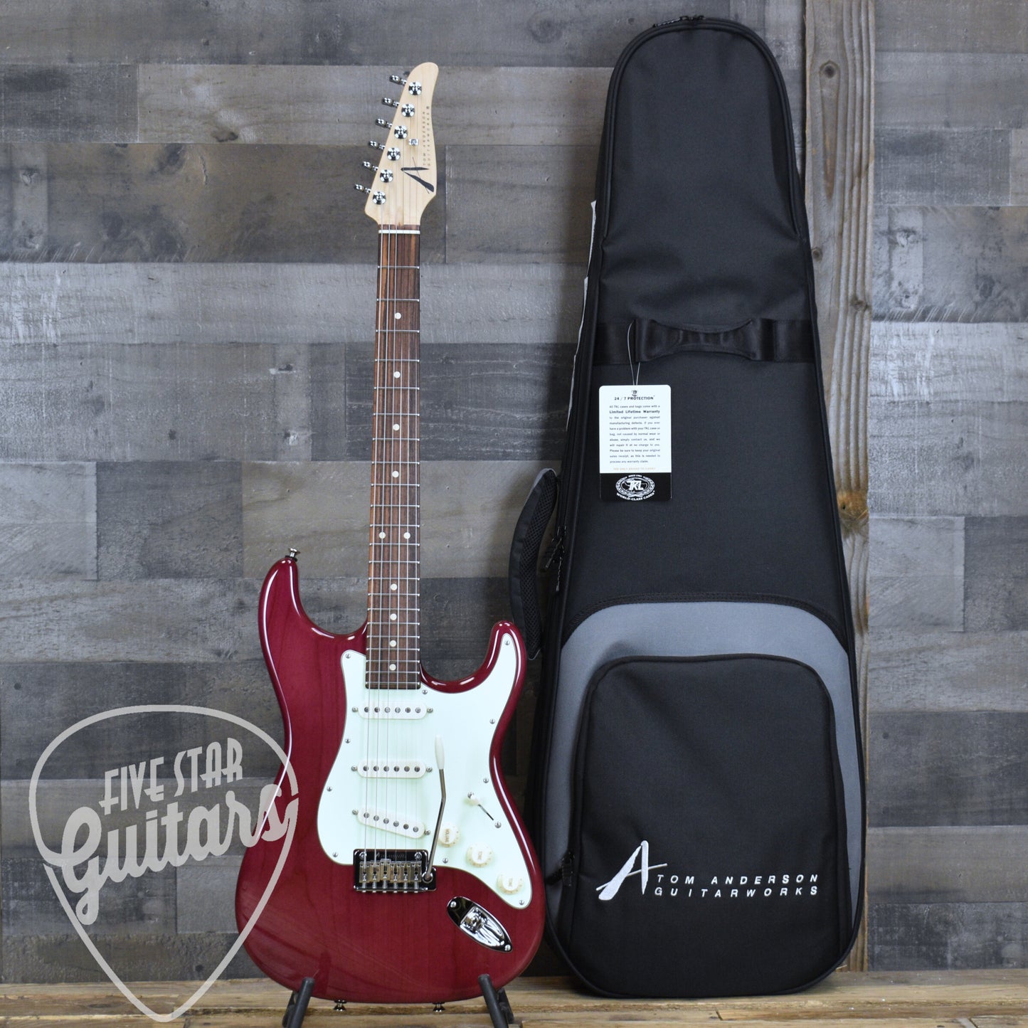 Tom Anderson Icon Classic - Transparent Plum with Gigbag
