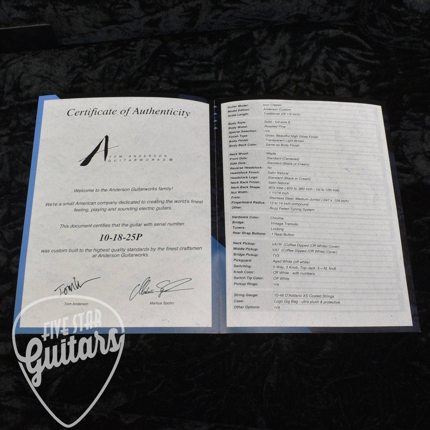 Tom Anderson Icon Classic  - Transparent Light Brown with Gigbag