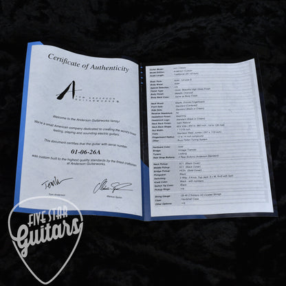 Tom Anderson Icon Classic with Hardshell Case - Metallic Charcoal with Hardshell Case