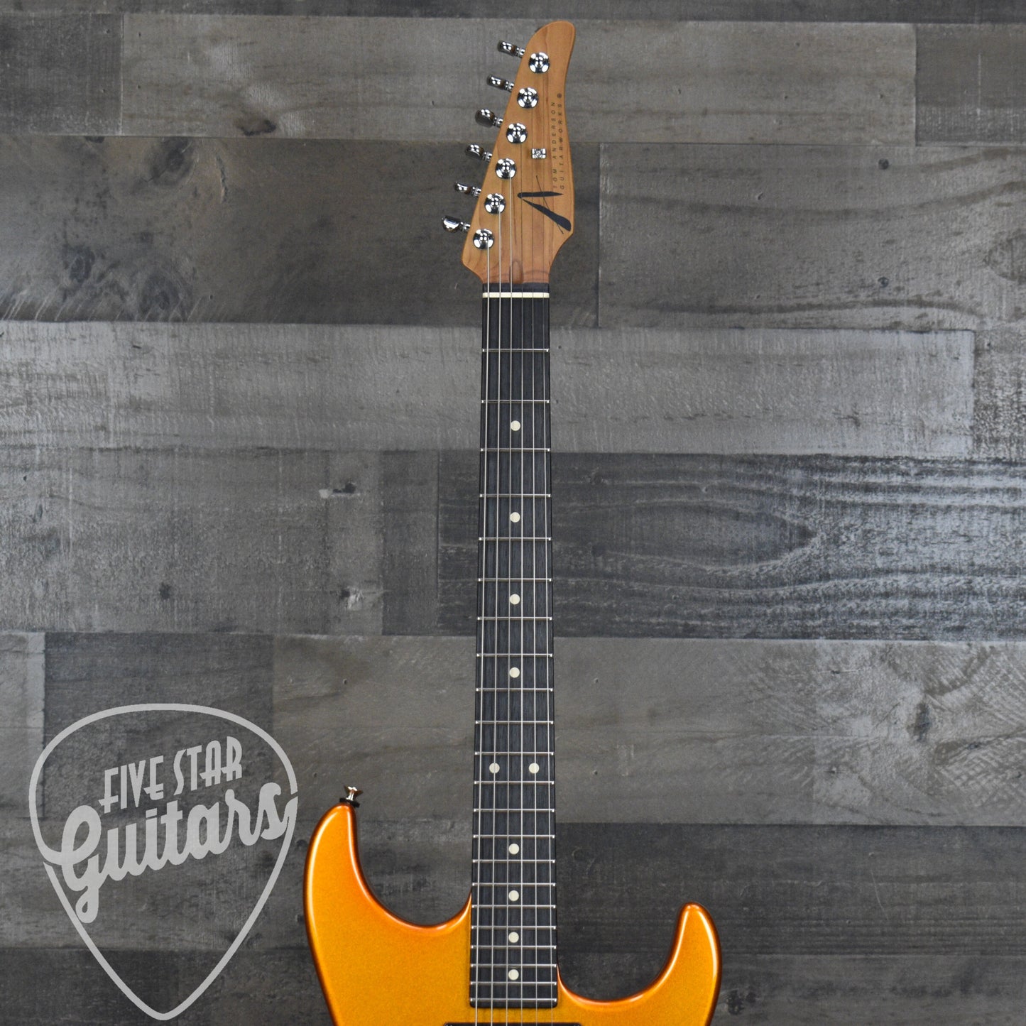 Tom Anderson Pro Am Shorty - Candy Apple Orange with Hard Shell Case