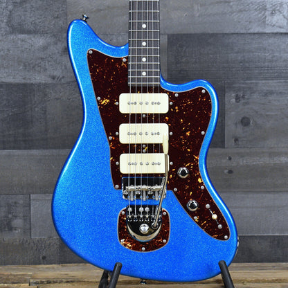 Tom Anderson Raven Classic - Big Sparkle Candy Apple Blue with Gig Bag