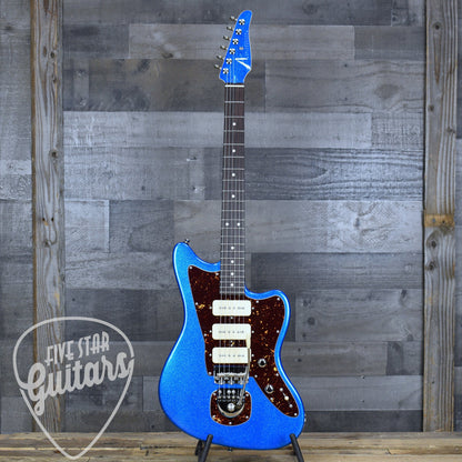 Tom Anderson Raven Classic - Big Sparkle Candy Apple Blue with Gig Bag