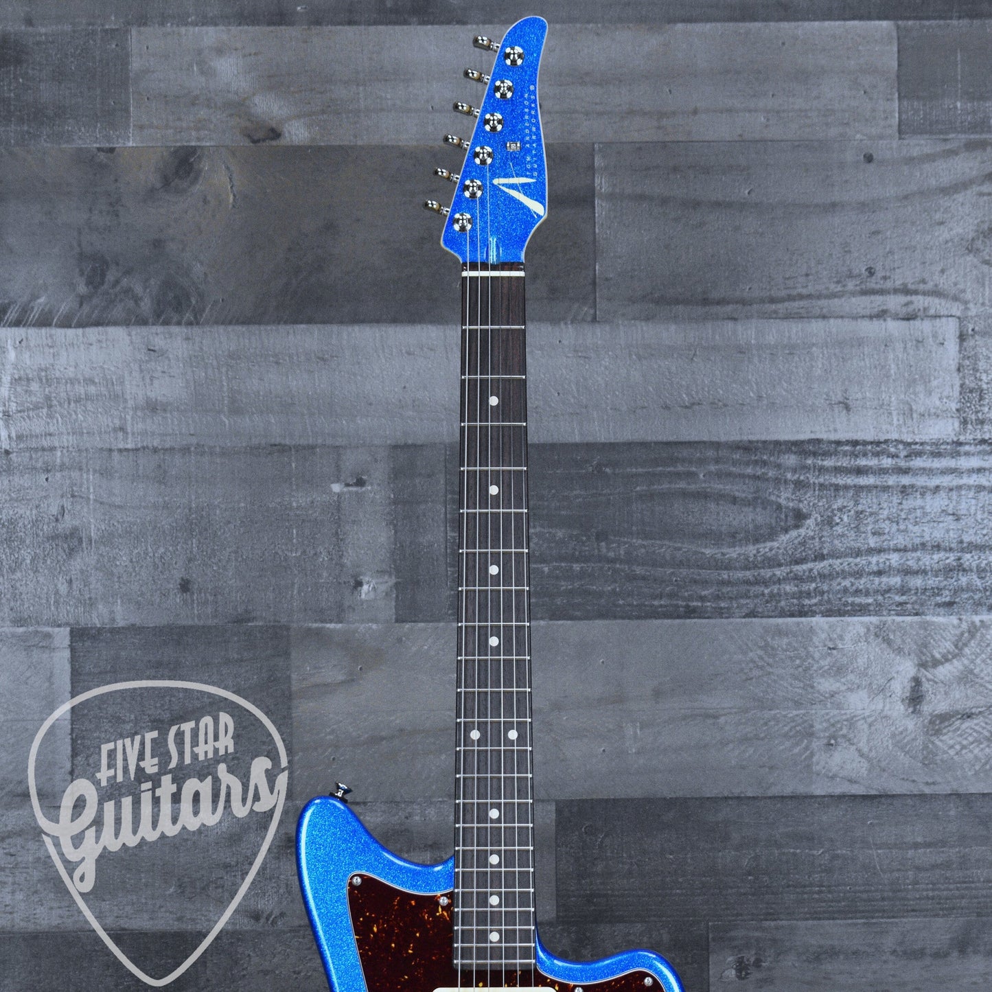 Tom Anderson Raven Classic - Big Sparkle Candy Apple Blue with Gig Bag