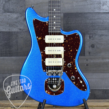 Tom Anderson Raven Classic - Big Sparkle Candy Apple Blue with Gig Bag