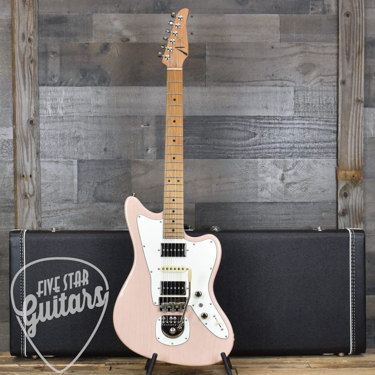 Tom Anderson Raven Classic - Translucent Shell Pink with Hard Shell Case