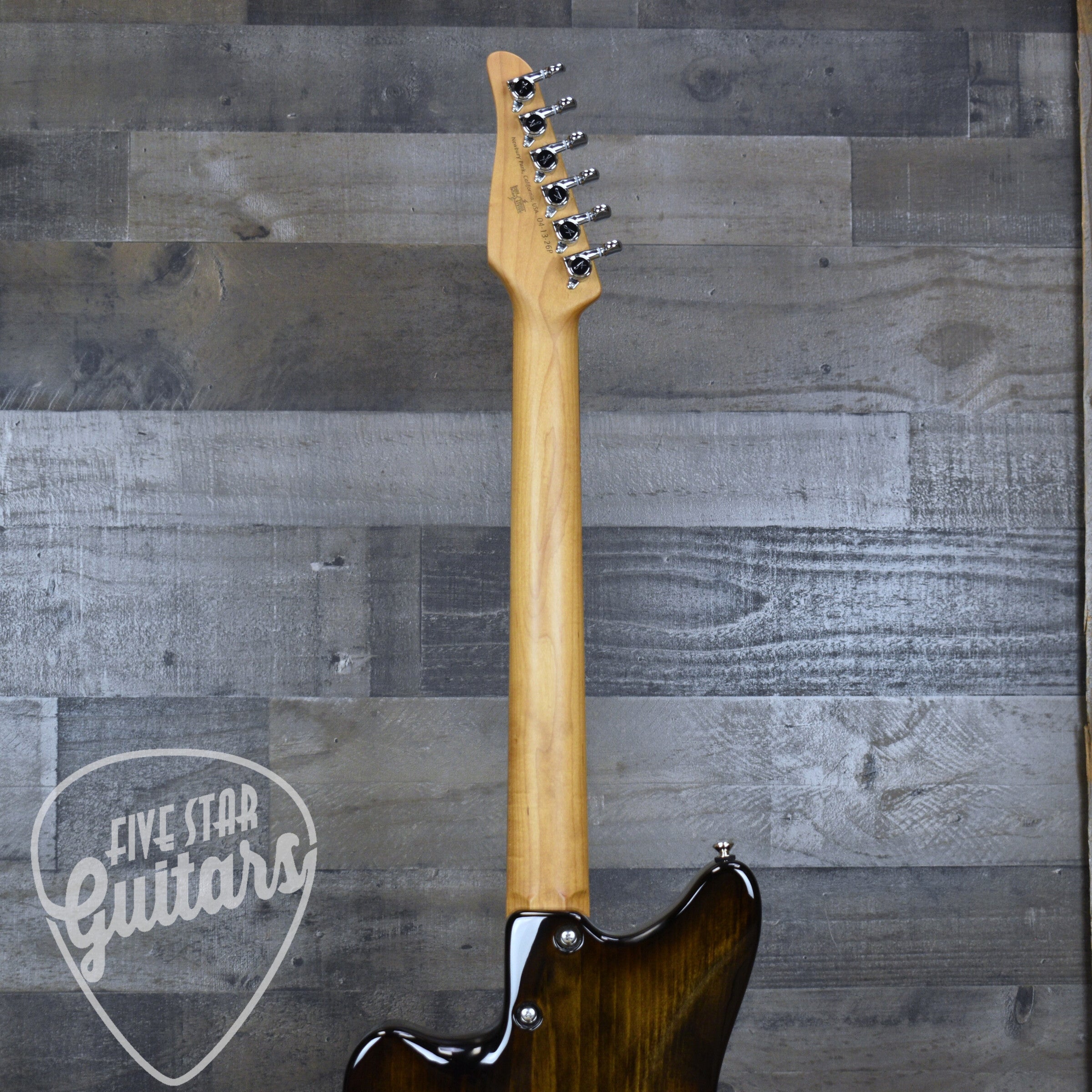 Tom Anderson Raven Shorty - Rustic Brown Edge Burst with Gigbag