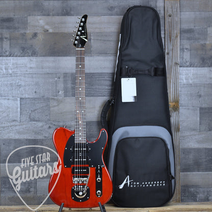 Tom Anderson T-Classic - Transparent Cherry with Gigbag