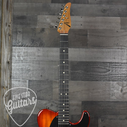 Tom Anderson T Icon - Transparent Amber to Cherry Burst with Hard Shell Case