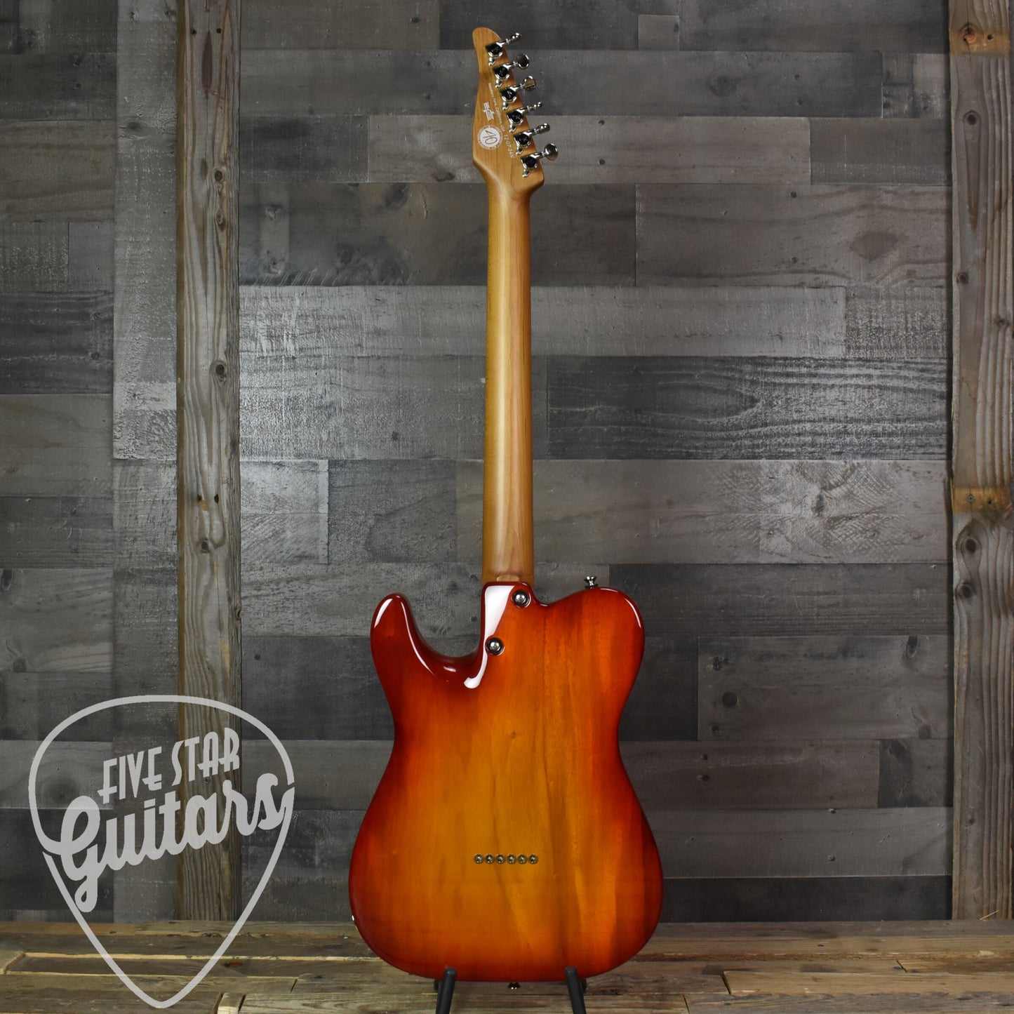 Tom Anderson T Icon - Transparent Amber to Cherry Burst with Hard Shell Case