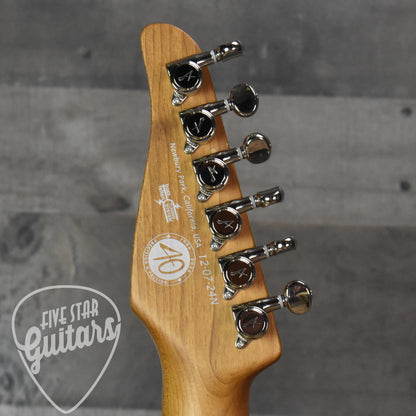 Tom Anderson T Icon - Transparent Amber to Cherry Burst with Hard Shell Case