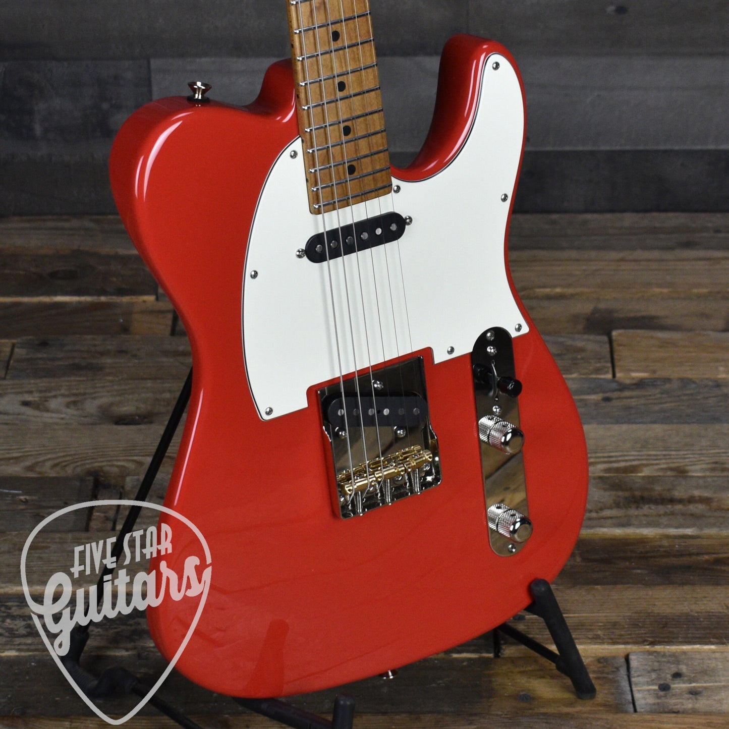 Tom Anderson T-Icon with Hardshell Case - Fiesta Red