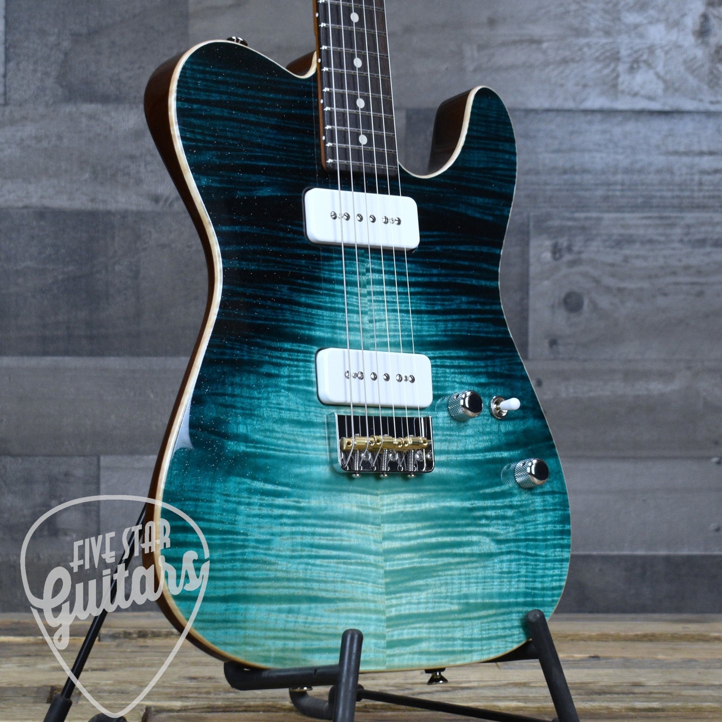 Tom Anderson Top T - Sheer Teal WakeSurf with Gigbag