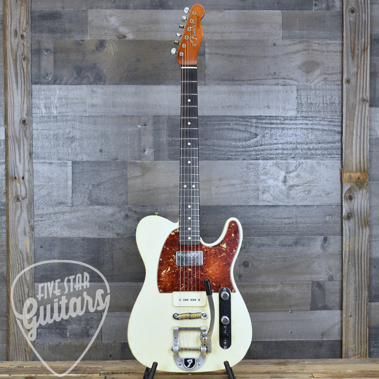 Fender Custom Shop Master Built Dale Wilson '63 Telecaster - Aged Olympic White with Hardshell Case