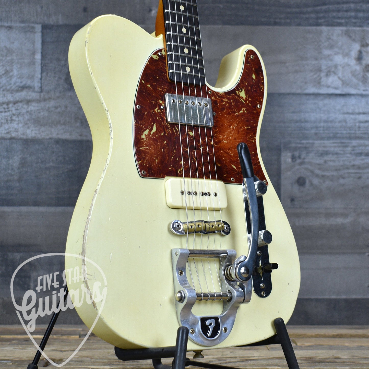 Fender Custom Shop Master Built Dale Wilson '63 Telecaster - Aged Olympic White with Hardshell Case