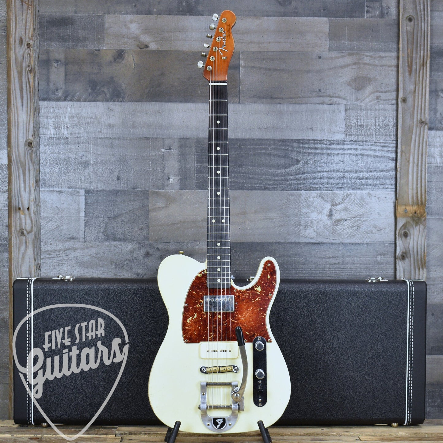 Fender Custom Shop Master Built Dale Wilson '63 Telecaster - Aged Olympic White with Hardshell Case