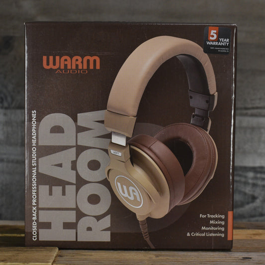 Warm Audio HeadRoom Closed-Back Professional Studio Headphones - Tan with Carrying Case